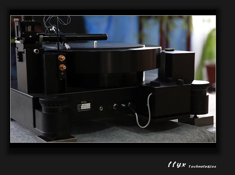 مشغل القرص الدوار من الفينيل FFYX LP T1801 بدون ذراع هوائي خرطوشة