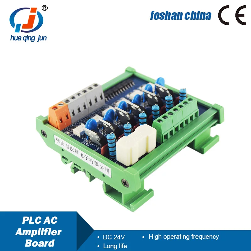 Huaqingjun 6-Channel PLC AC Amplifier Board Thyristor Output Board Optocoupler Isolation Board for Motor Control