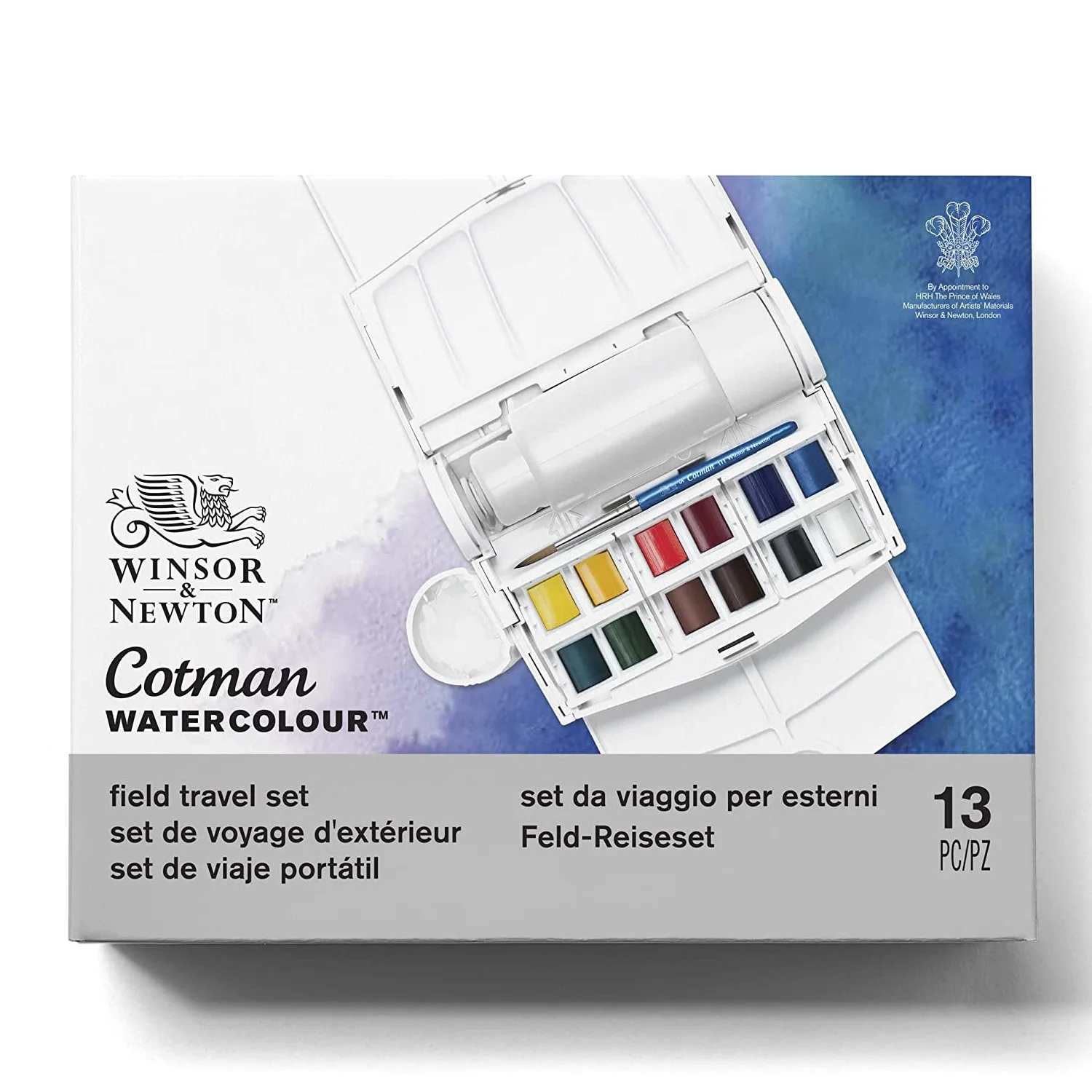 Winsor & Newton 12 colors Water Color Paints Watercolor Pigment Field Travel Set