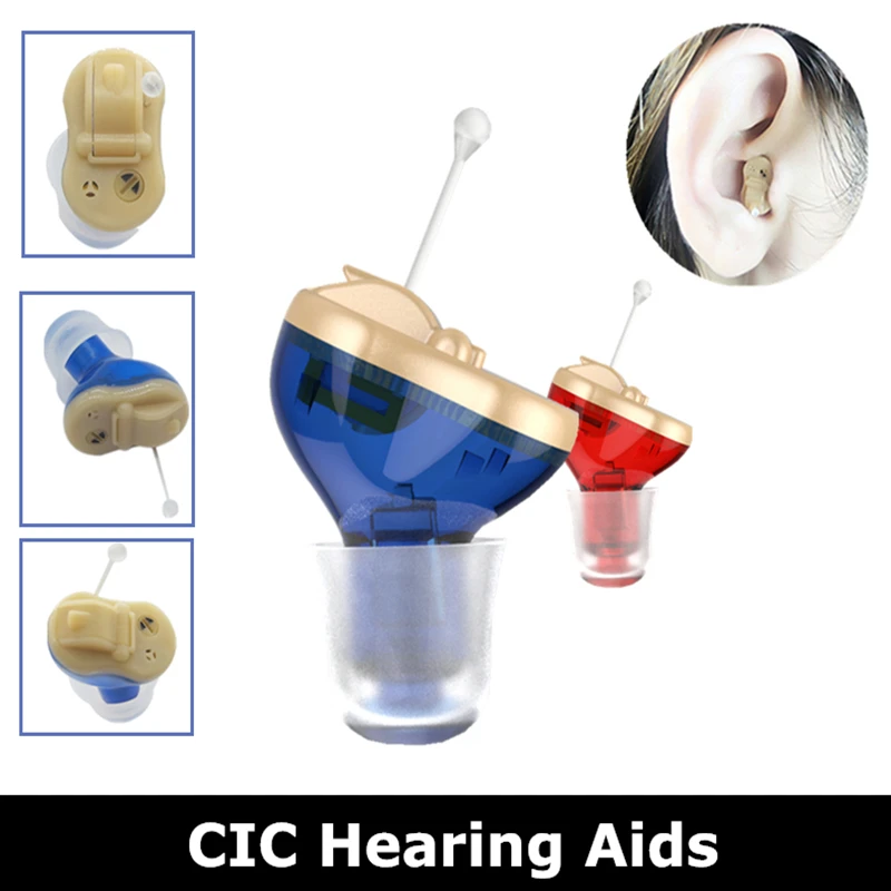 Meling Q10 Hearing Aids Invisible Inner Ear Sound Amplifier for Adults Mini in the Ear for the Deaf Elderly Dropshipp