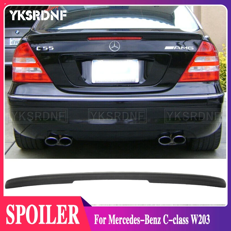 W203 Carbon Fiber/FRP Rear Wing Lip Spoiler for Mercedes-Benz C-class W203 C180 C200 C260 C320 2001 2002 2003 2004 2005 2006