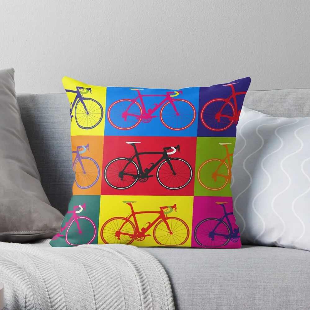 Bike Andy Warhol Pop Art Throw Pillow Pillow Case Polyester Home Decora Pillowcases Throw Pillow Case