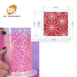 Spider Web Stencil Halloween Cake Decorating Tools Cake Decoration Fondant Cake Mold Kitchenware