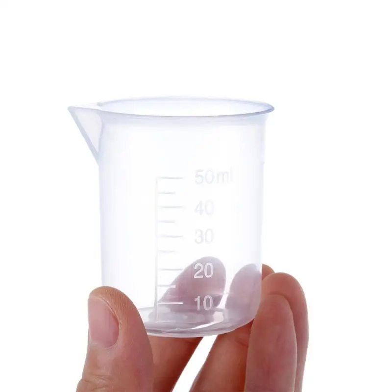 50/100/150/250ml1pcs ogni bicchiere graduato graduato in plastica trasparente becher liquido misurino contenitore liquido piccolo