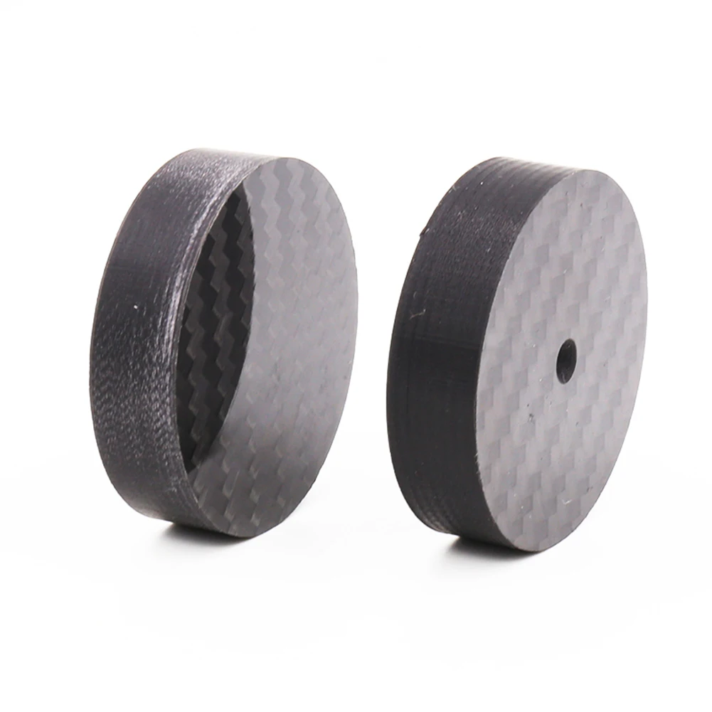 Hi-End  Black Carbon Fiber Speaker Isolation 40x15mm 25x5mm 30X10mm 50X20mm Base Pad Shoe Feet Hifi audio Amp cone speaker pad