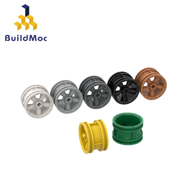 

BuildMOC 42716 Wheel 30.4mm D. x 20mm For Building Blocks Parts DIY Construction Educational Creativ