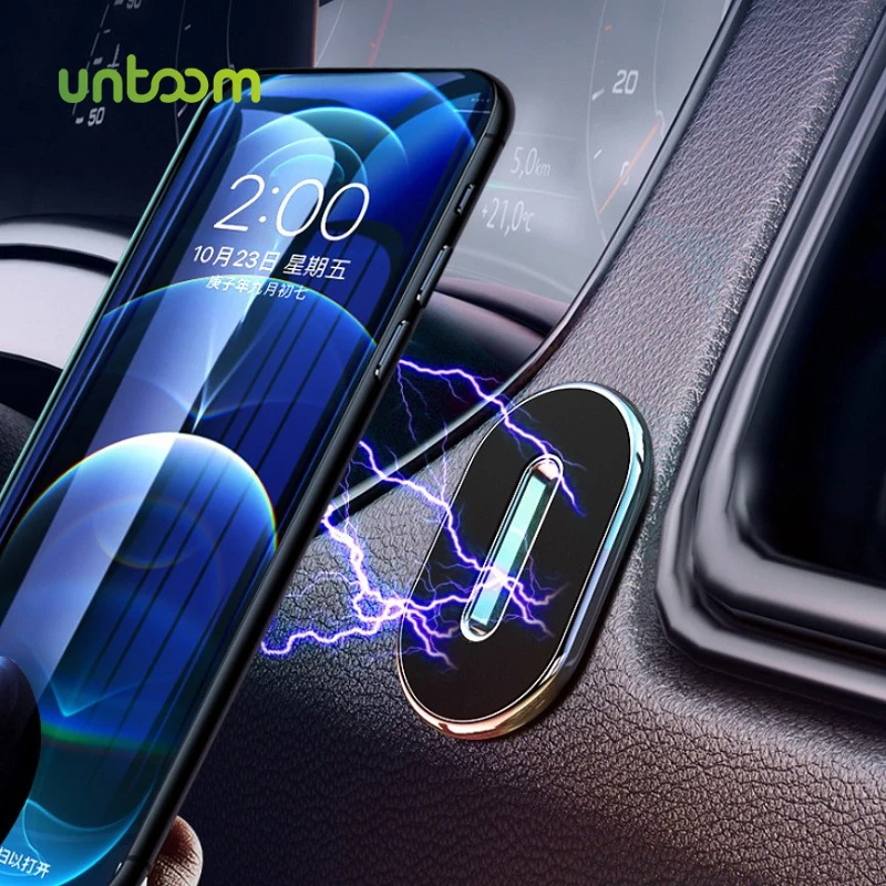 

Untoom Metal Magnetic Car Phone Holder Stand Strong Magnet Car Mobile Phone Mount GPS Support for iPhone 15 14 13 Pro Max Xiaomi