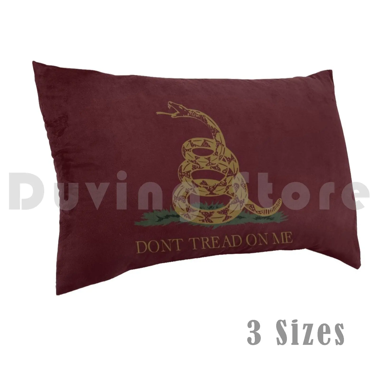 Darker Purple Gadsdens Flag Transparent Background Pillow Case 20*30 Inch Gadsden Flag Libertarian Libertarian