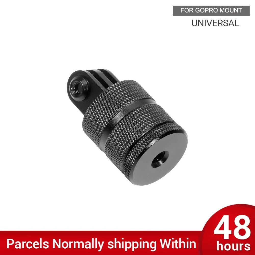 Gopro hero 9 8 7 6 5 4 3 xiaomi yi 4k sjcam eken goproアクセサリ用の360度回転アルミニウム三脚アダプターマウント