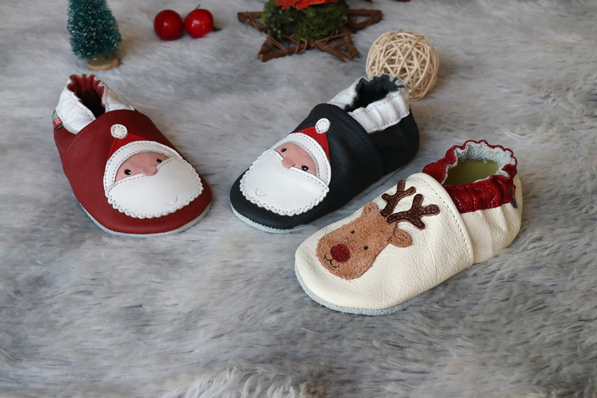 Carozoo Echtes Kuh Leder Tier Mokassins Weiche Sohlen Kleinkinder Infant Baby Schuhe Junge Mädchen Neugeborenen Erste Wanderer Weihnachten Geschenk