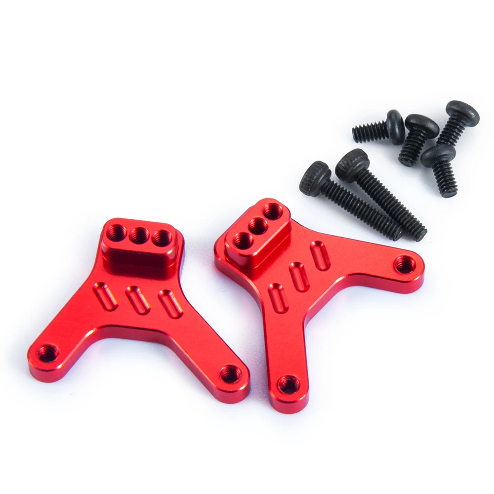 YEAHRUN 2Pcs torri di montaggio per ammortizzatori in metallo per Kyosho Jimny 1/18 MINI-Z 4x4 Wrangler Hilux 1/24 RC Crawler modello di auto