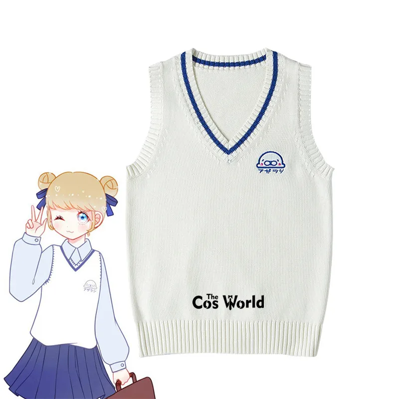 S-XXL Spring Autumn Sleeveless Baby Seals Pattern Embroidery Knit Vests Pullovers V Neck Sweaters For JK School Uniform