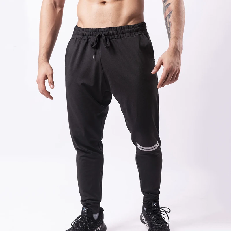 Custom Logo Mannen Hoge Elastische Running Broek Sneldrogende Ademend Joggers Joggingbroek Bodybuilding Fitness Gym Sportkleding Broek