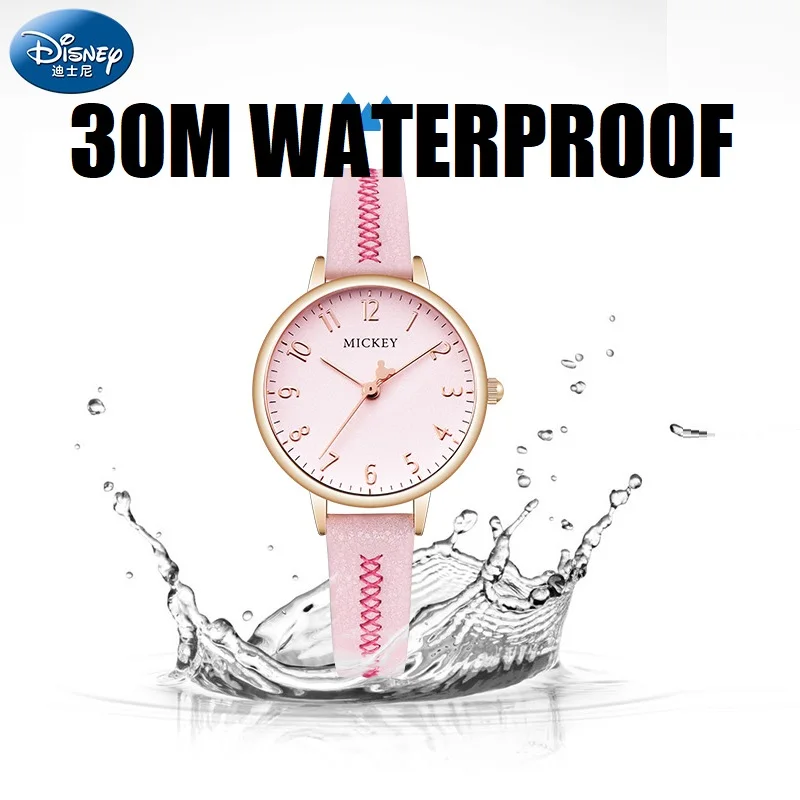 Disney Mickey Mouse For Woman Watches Lady Casual Quartz Wristwatches Female Small Alloy Dial Cute Lovely Girl Youth Lady Dress