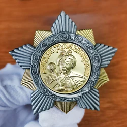Bogdan Khmelnitsky Brooch USSR Russia Soviet Enamel Pin 1st class medal badge stylish men's outfits decor