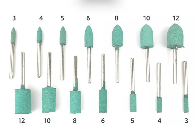 3mm handle rubber polishing grinding head Metal polishing wheel NO.C0354