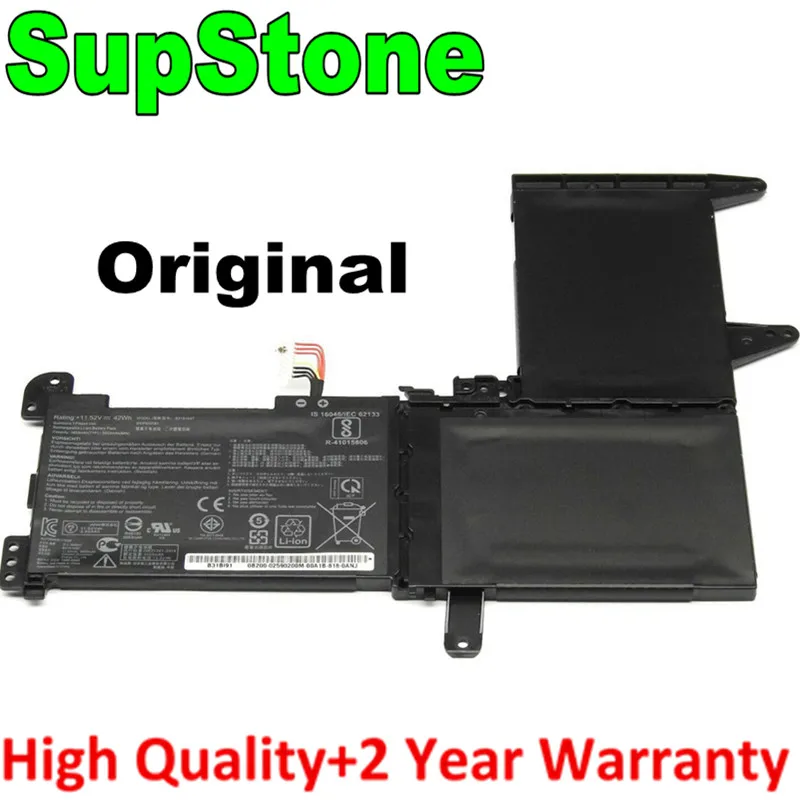 Supstone Genuine Bateria do Portátil para Asus F510ua S510uq X510un1a B31n1637 B31bi9h S5100u X510ur3b C31n1637 X510uq F510uf S510un