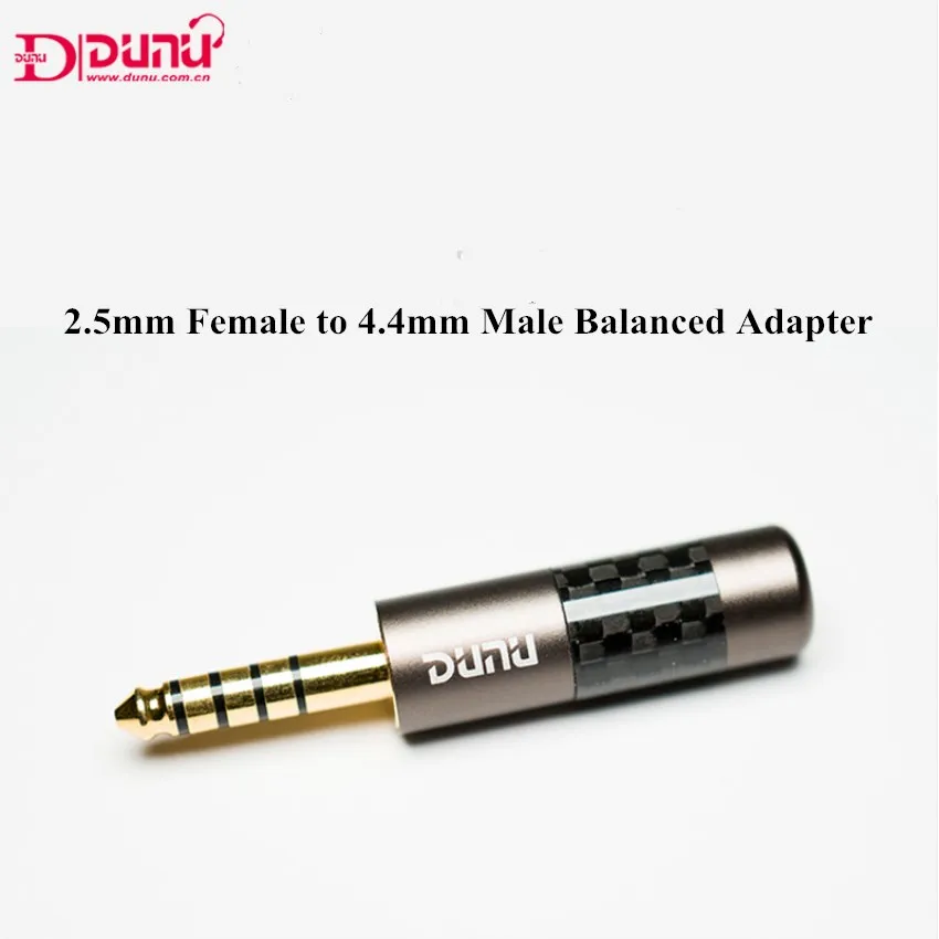 DUNU 2.5mm Female to 4.4mm Male Balanced Adapter High Fidelity Earphone Balanced Interface Audio Plug 4.4 mm to 2.5 mm