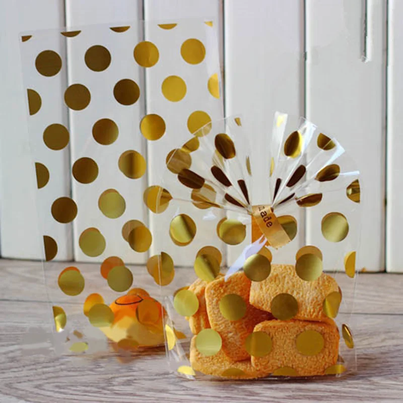 Candy Box biscotti sacchetti di plastica sacchetti regalo di caramelle per biscotti Snack pacchetto di cottura sacchetto di plastica trasparente con