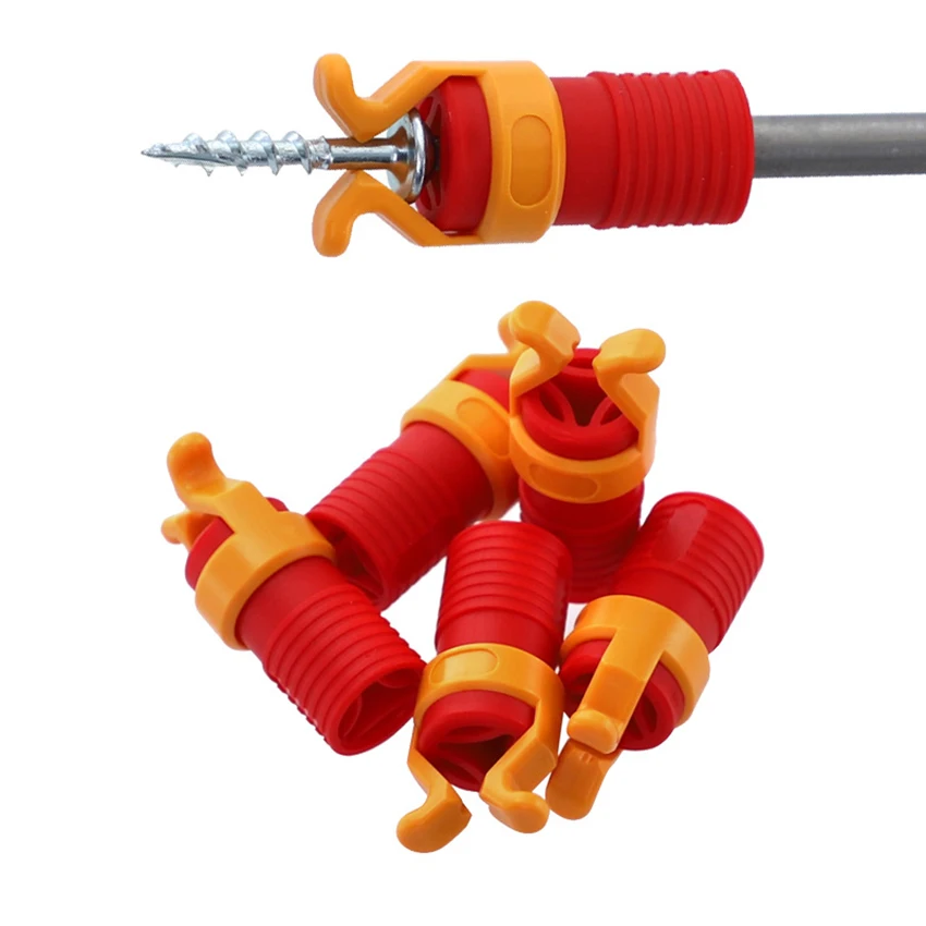 Supporto per cacciavite a vite ad anello magnetico con punta per cacciavite in plastica per supporto per punte per cacciavite a doppia estremità con gambo 6-8mm