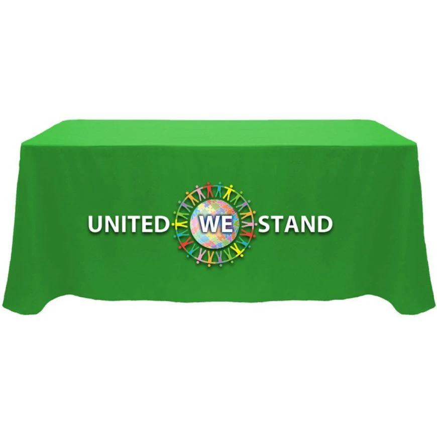 8ft Custom printing Customized Table Cover, Table throw, Tablecloths, Table runner,exhibition trade show Company logo