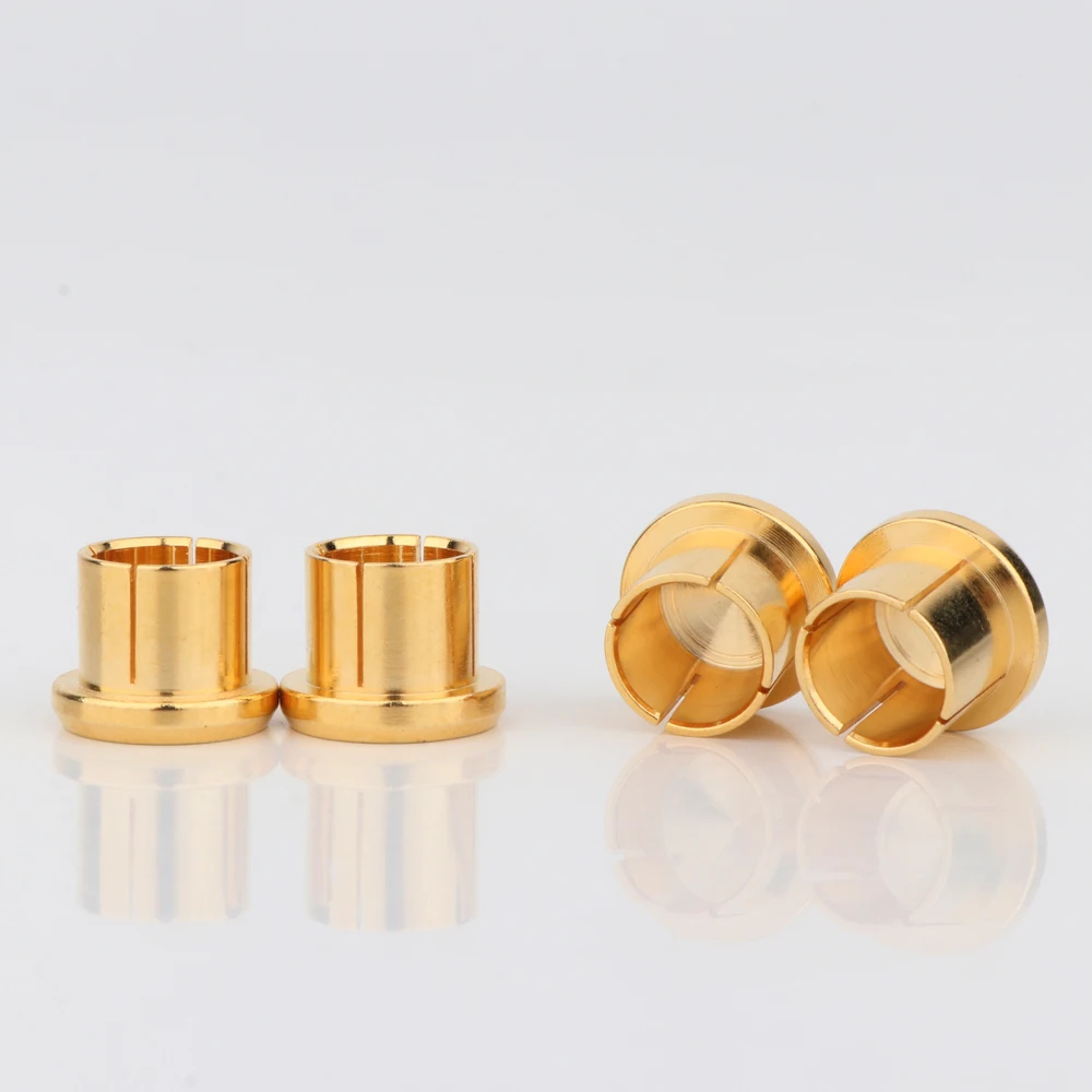 12pcs Noise Stopper 24K Gold Plated Copper RCA Plug Caps Top Quality under inset