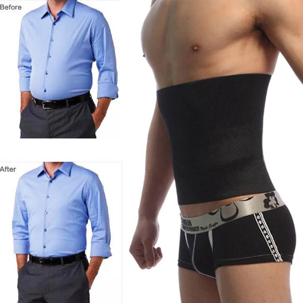 New Fashion Men Abdomen Fat Burner Corset Beer Belly Body Shaper Slimming Waist Trimmer Belt