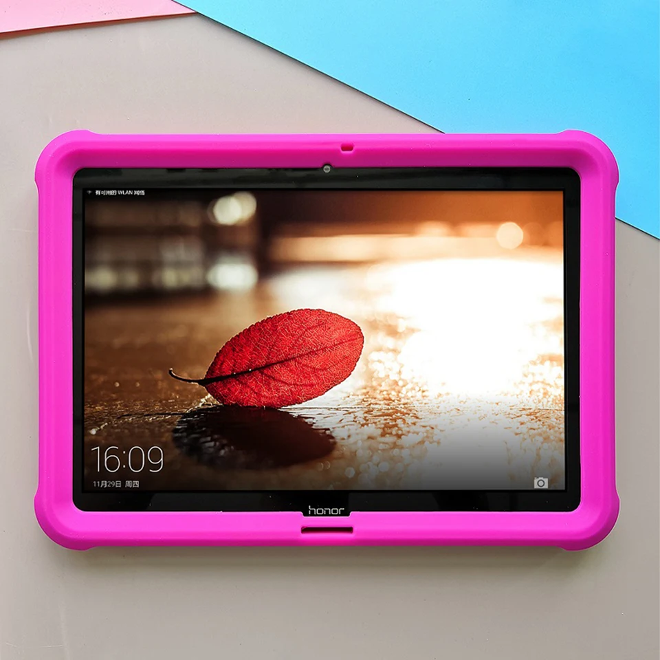 Bumper For Huawei MediaPad T3 10 Case AGS-W09 L09 9.6 inch Tablet Kids-Friendly Shockproof Silicone Rugged Cover Sleeve