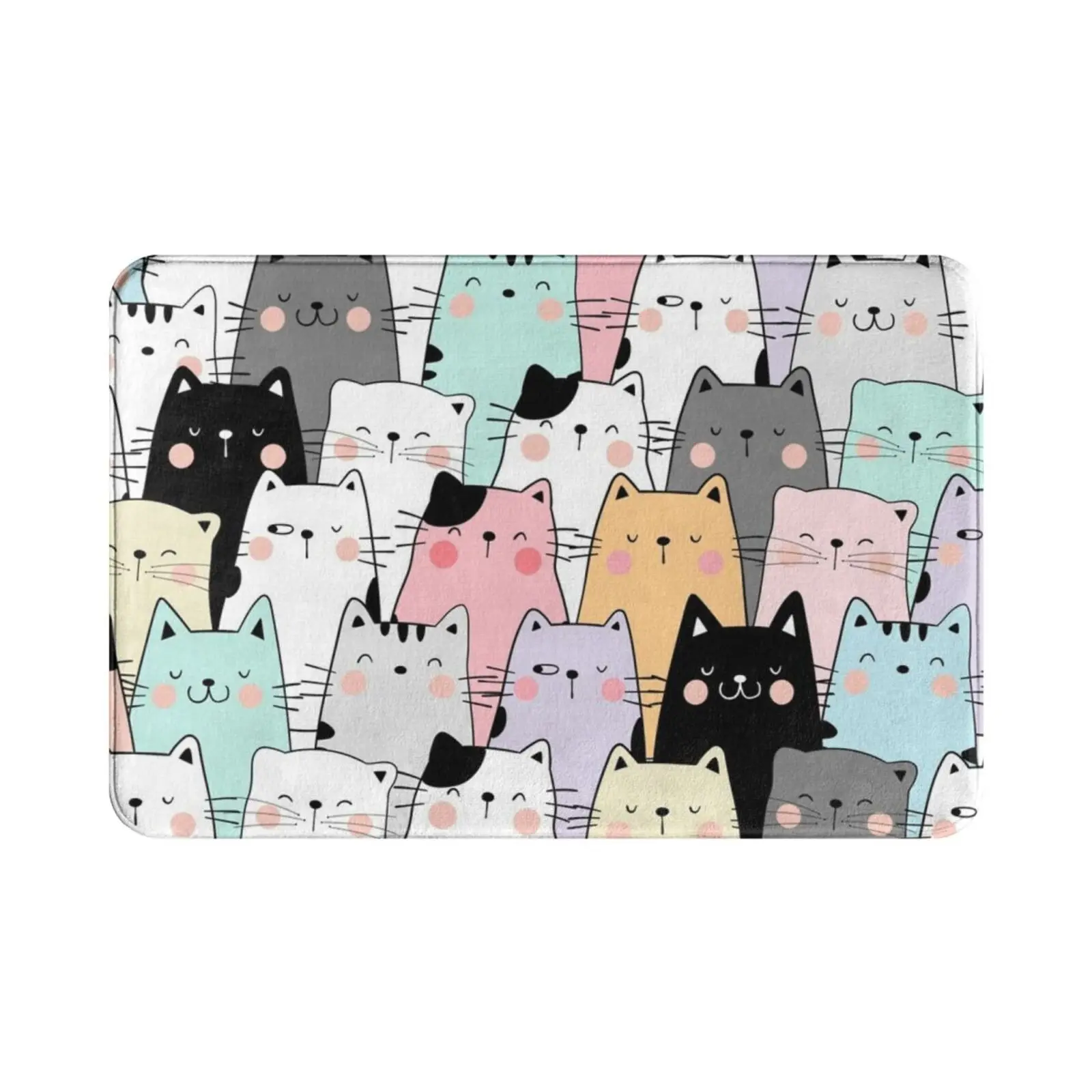 Cute Doja Cats Outfits Carpet Mat Rug Cushion Soft Non-Slip Doja Cat Pattern Patterns Colorful Beautiful Fashion Spring