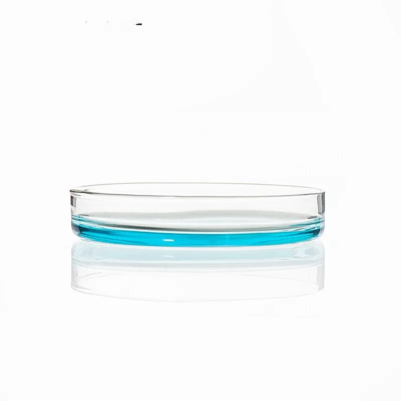 Placa de petri bactericida para cultura, 100mm, borosilicato, 3.3 placa de vidro para laboratório bacteriano, levedura, 1 lote/5 unidades