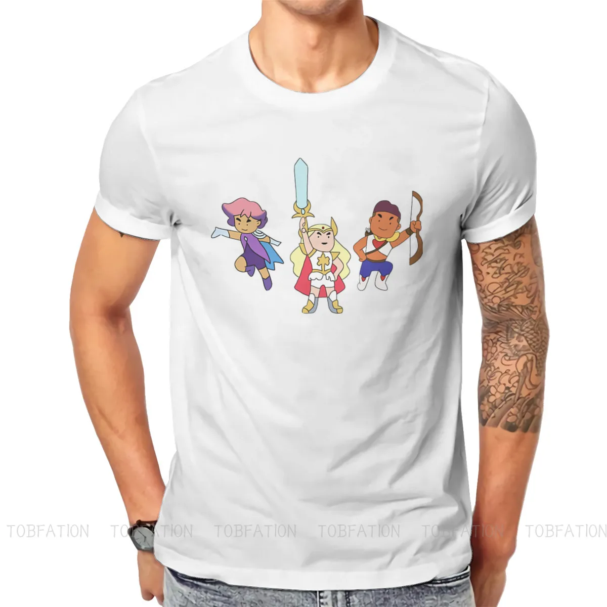 Tiny Best Friends Squad Style TShirt She Ra and the Princesses of Power Adora TV Creative Graphic  T Shirt Short Sleeve