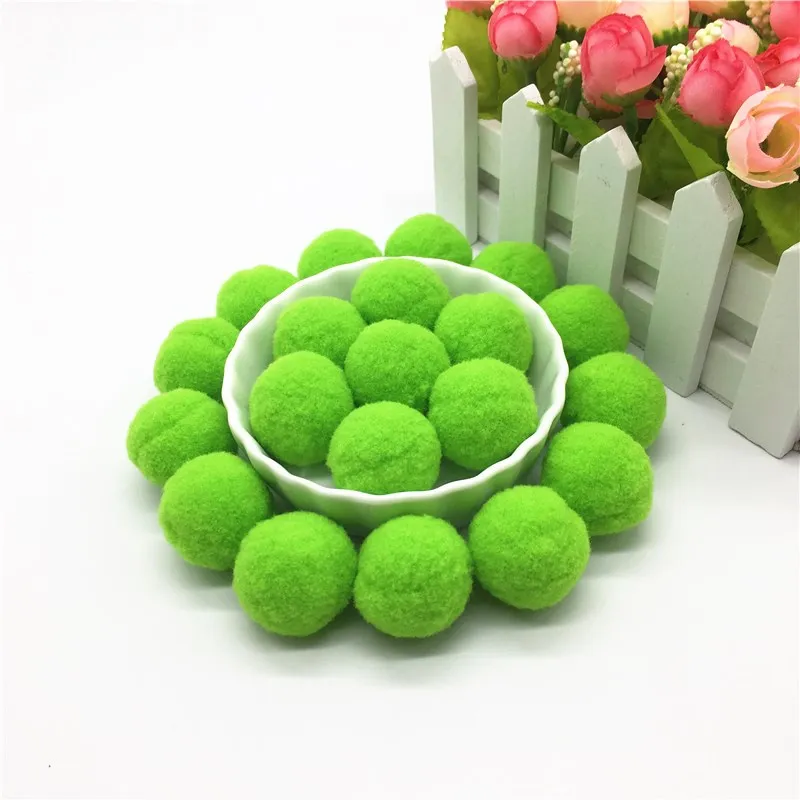 Pompoms 10mm 15mm 20mm 25mm 30mm Soft Pompones Fluffy Plush Crafts DIY Pompon BallsFurball Home Decor Sewing Supplies 30-100pcs