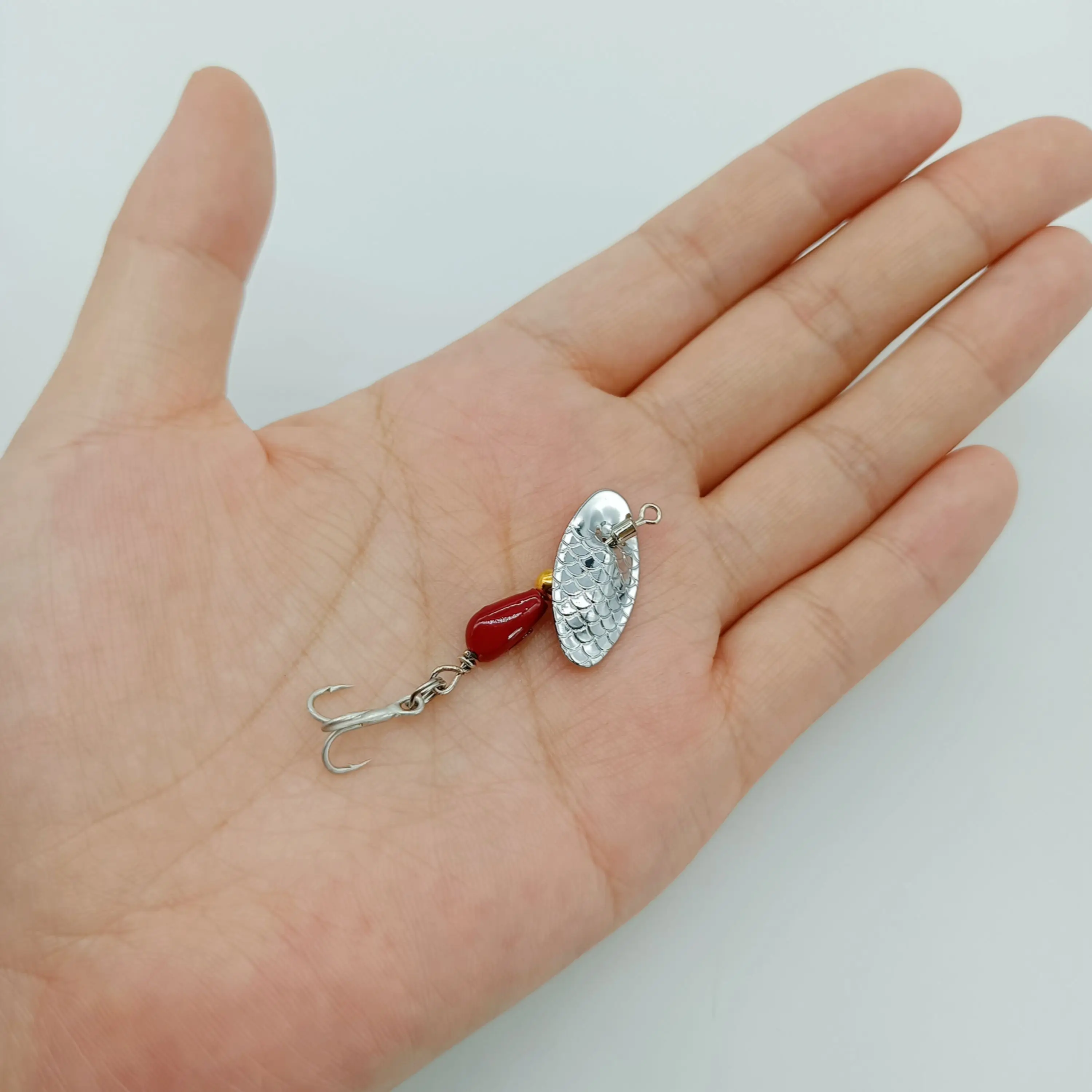 DUODUOYU 1PCS Metall Rotierenden Spinner Köder Köder 2,5g/4,5g Forelle Harten Köder Spinner Köder Künstlerische bass Köder Angeln Locken – Detail 3