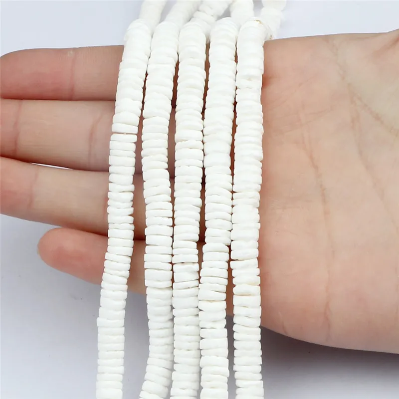 화이트 디스크 자연 조개 느슨한 구슬 담수 진주 어머니 DIY 보석 목걸이 팔찌, 도매 액세서리 만들기