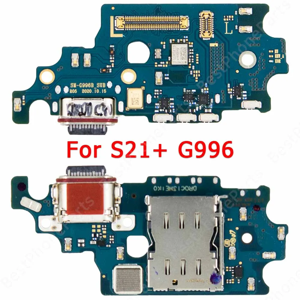 Usb Charge Board For Samsung Galaxy S21 Ultra Plus G998 G991 G996 Charging Port Plate Pcb Dock Connector Spare Parts