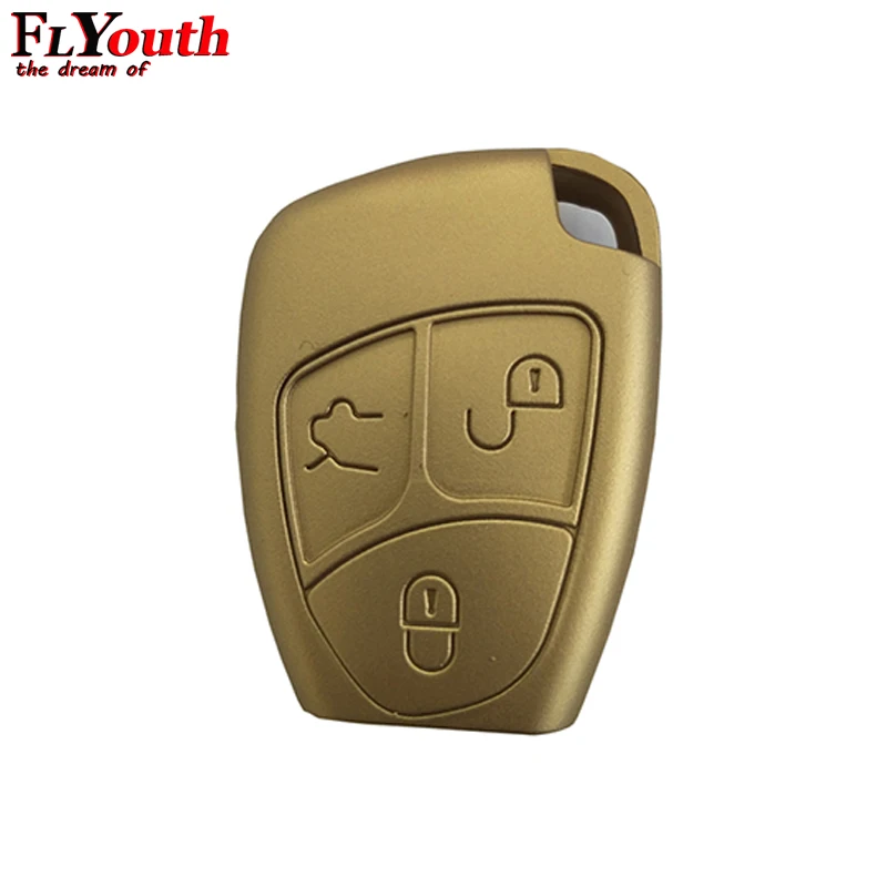 Car Silicone Key Cover Case Shell For Mercedes For Benz W203 W211 CLK C180 E200 AMG C E S Class Keyring Holder Accessories 1Pc