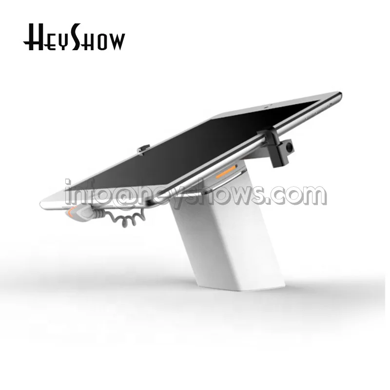 Rechargeable Ipad Security Display Stand Tablet Burglar Alarm System Tablet Anti-Theft Device With 8 Inch Claw or 10 Inch Claw