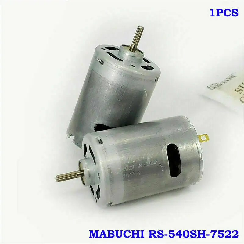 MABUCHI RS-540SH-7522 DC Motor 7.4V 9.6V 6V-12V 30000RPM High Speed Power Electric Tools Motor threaded shaft