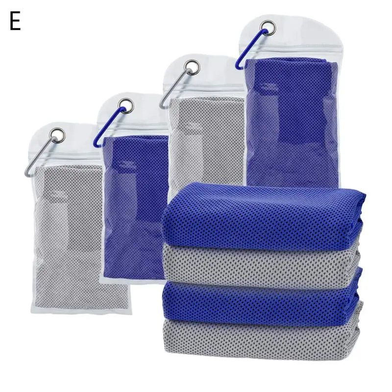 Toalla de refrigeración deportiva, toalla de hielo suave y transpirable, para Yoga y Fitness, 4 Uds.