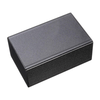 100*66*43mm Black Aluminum Electronic Box Instrument Meter Enclosure Case