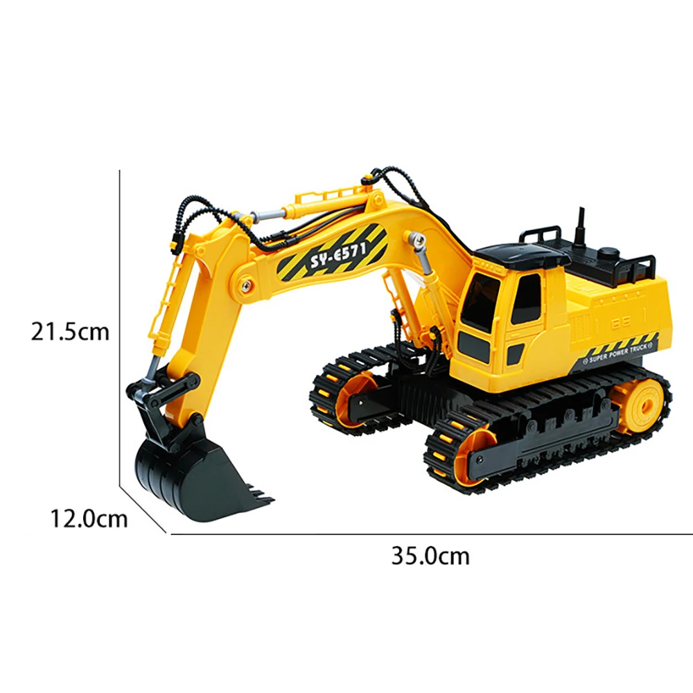 1/26 RC Truck Excavator Caterpillar Professional Remote Control Construction Vehicle Tractor Toy Machine Model Boy toys Gift