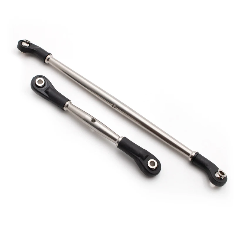 KYX Racing Stainless Steel Steering Linkage Tie Rod Drag Link Upgrades Parts Accessories for RC Crawler Car Traxxas TRX4 TRX6