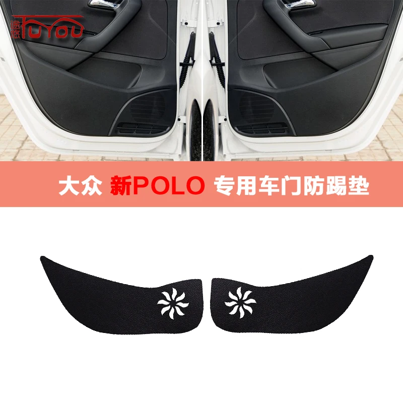 

For Volkswagen Polo 4pcs Car Inside Door Cover Pad Scratch Protection Anti Kick Pad Car Interior