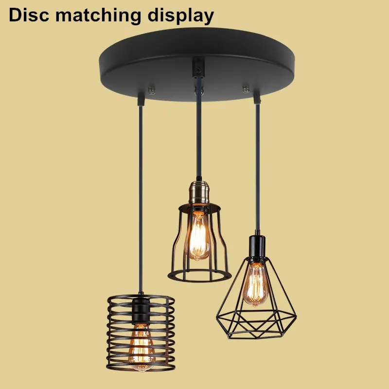 Pelat Langit-langit Menggantung Dasar Sasis Lampu Retro Dasar Besi Liontin Pelat Lampu Perlengkapan Pencahayaan Langit-langit Fitting DIY Lampu Dinding Mawar