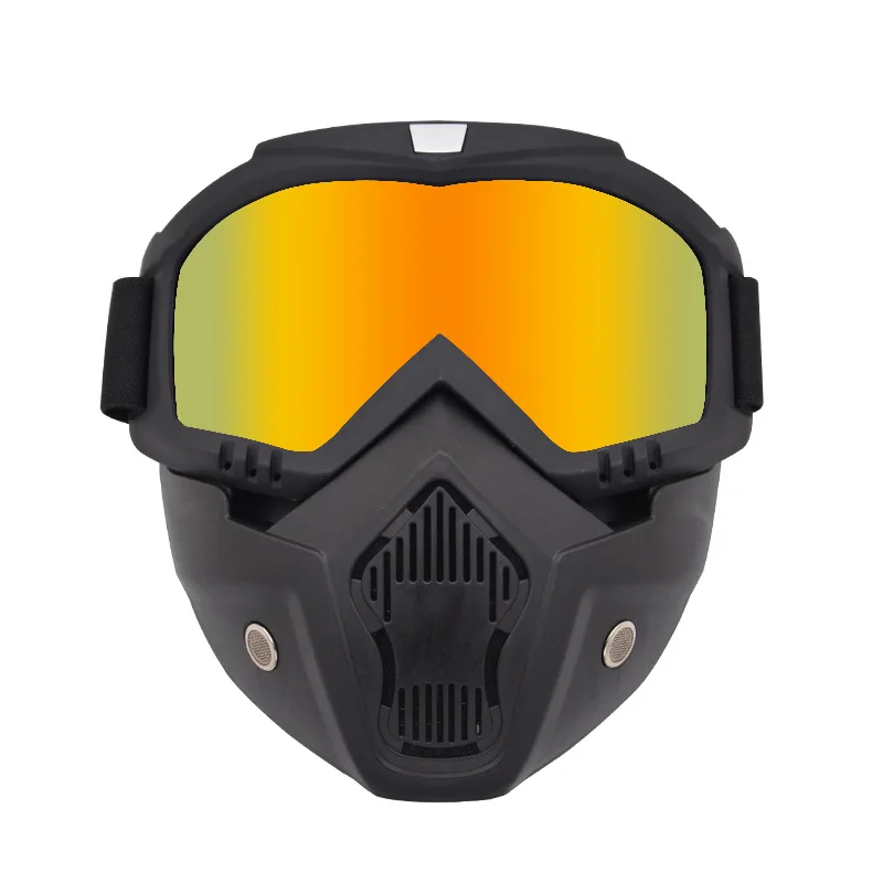 Full Face Motorcycle Ski Goggles Mask Windproof Skating Skiing Safety Mask Oudoor Sports Snowbaord Snowmobile Goggles Mask