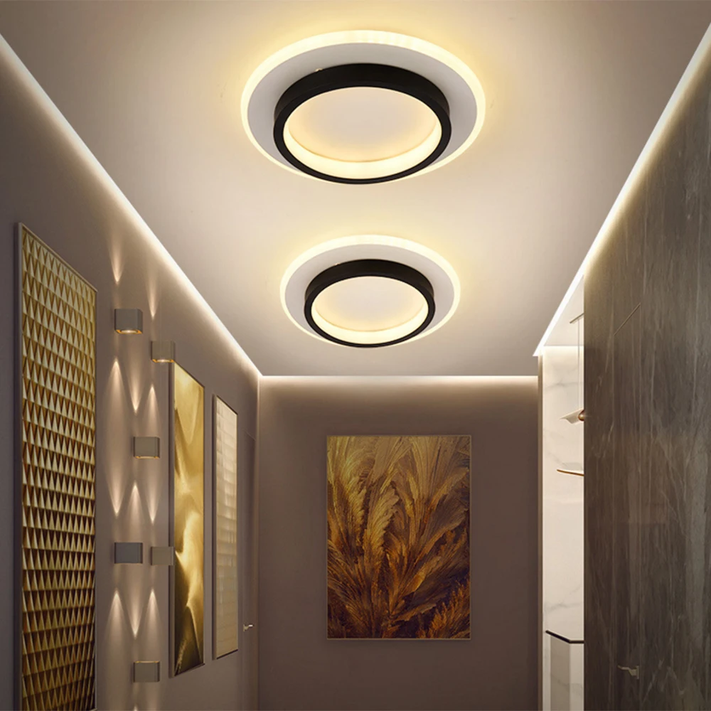 

24W 220V LED Ceiling Light Bedroom Aisle Balcony Corridor Entrance Lighting Modern LED Ceiling Lamp for Home Round/Square Style