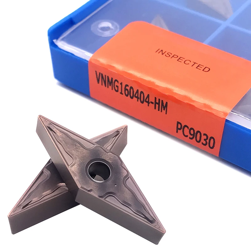 Inserts 100% Original VNMG160404 VNMG160408 HM PC9030 High Quality External Turning Tool CNC Carbide Insert for Stainless Steel