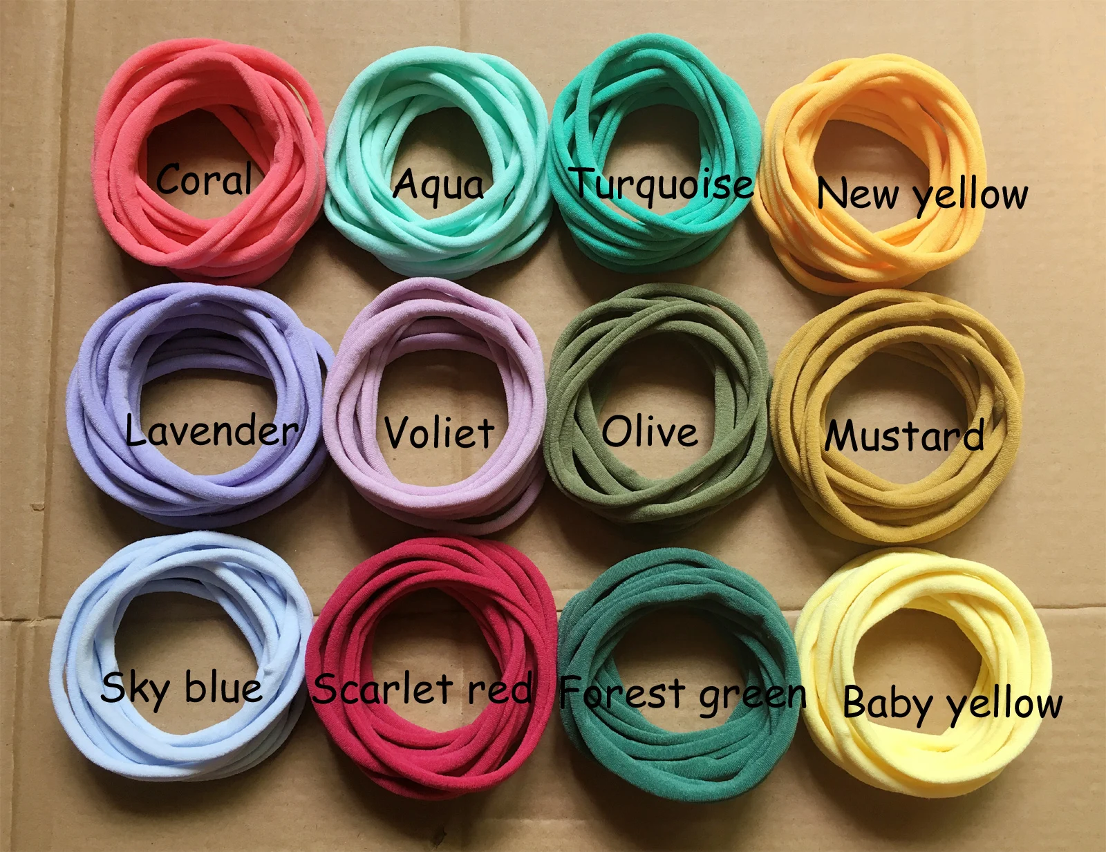 3000 pcs/lot, Baby Girls Nylon Headbands Super Soft Nylon Headbands, DIY Nylon Baby Headbands one size fits most