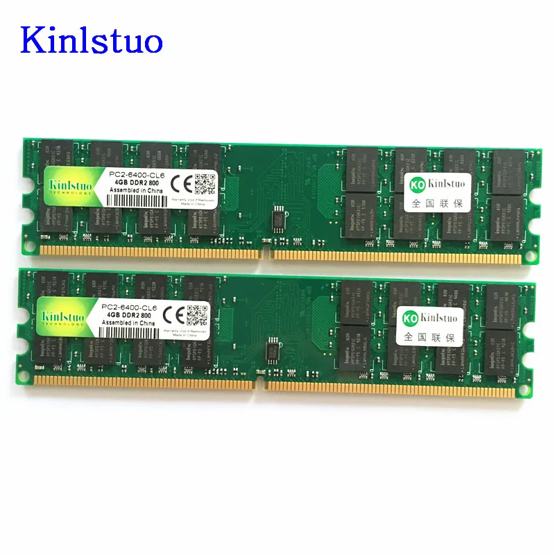 

Kinlstuo rams DDR2 4gb 800MHz AMD memory PC 6400 DIMM 240PIN desktop For M4N78 GA-MA770 M3A78 M68M N68S M2N68-AM motherboard