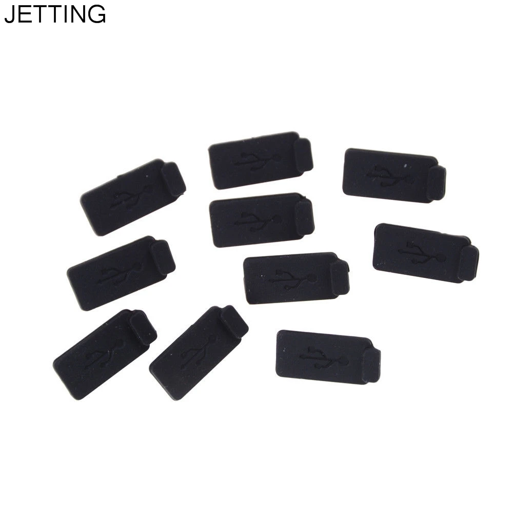 10pcs Durable Black PC Laptop USB Plug Cover Stopper Rubber Soft Dust Cap USB 2.0 3.0 interface Prevent rust dust plug